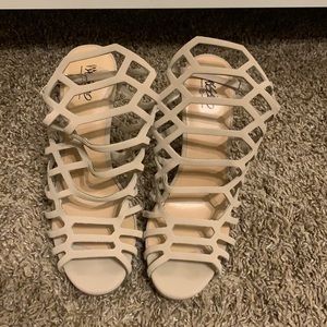 Mossimo Kylea Caged Heel Strappy Gladiator Pumps